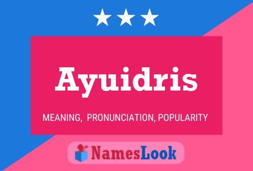 ملصق اسم Ayuidris