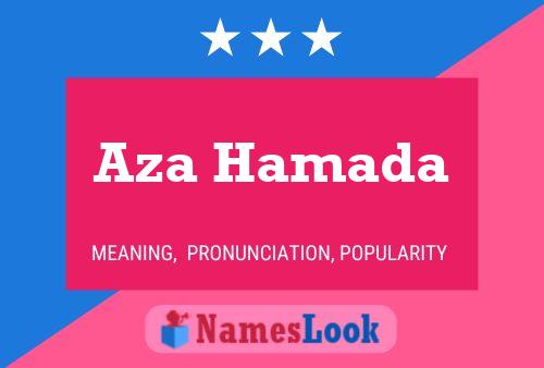 ملصق اسم Aza Hamada