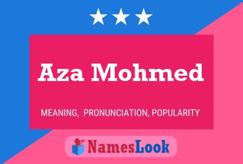 ملصق اسم Aza Mohmed