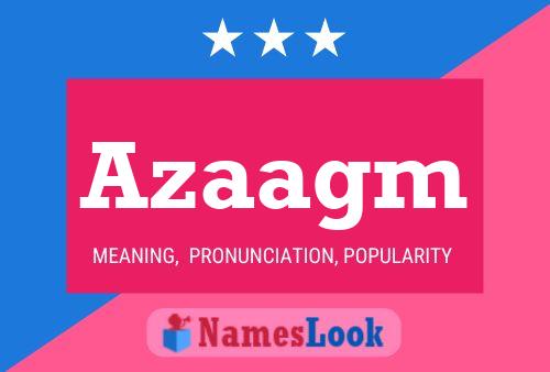 ملصق اسم Azaagm