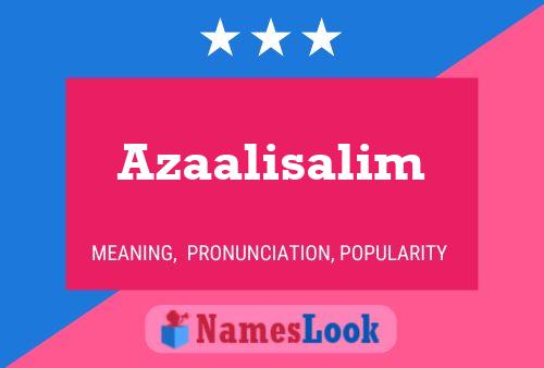 ملصق اسم Azaalisalim