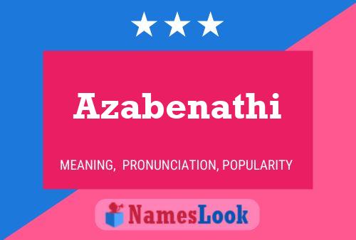 ملصق اسم Azabenathi