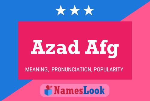 ملصق اسم Azad Afg