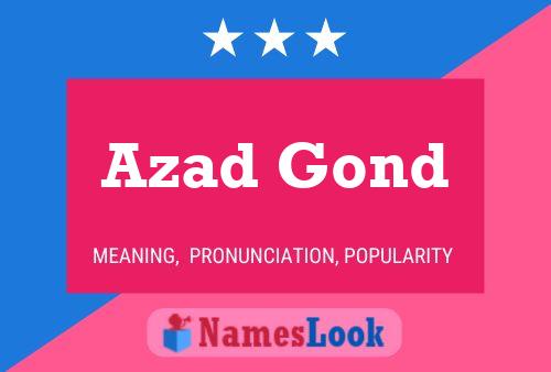 ملصق اسم Azad Gond