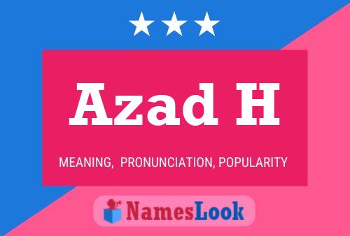 ملصق اسم Azad H