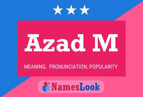 ملصق اسم Azad M