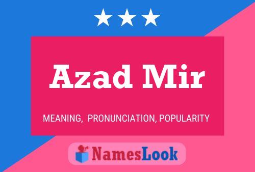 ملصق اسم Azad Mir