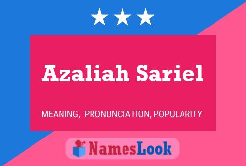 ملصق اسم Azaliah Sariel