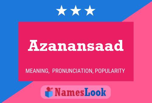 ملصق اسم Azanansaad