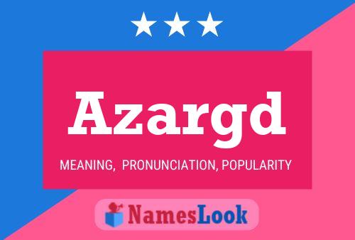 ملصق اسم Azargd