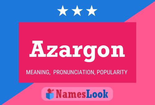 ملصق اسم Azargon