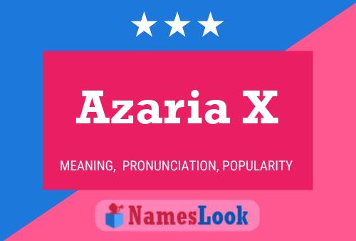 ملصق اسم Azaria X