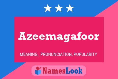 ملصق اسم Azeemagafoor