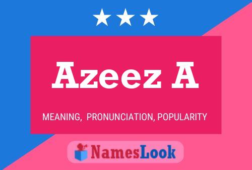 ملصق اسم Azeez A