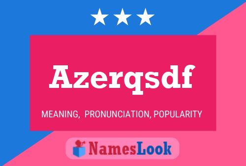 ملصق اسم Azerqsdf