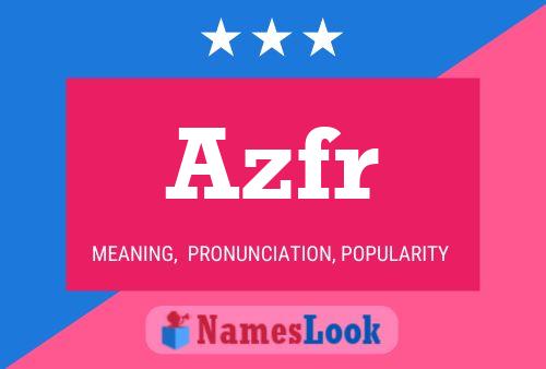 ملصق اسم Azfr