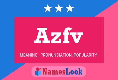 ملصق اسم Azfv