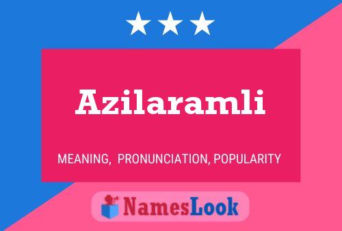 ملصق اسم Azilaramli