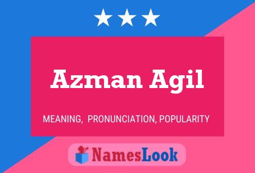 ملصق اسم Azman Agil