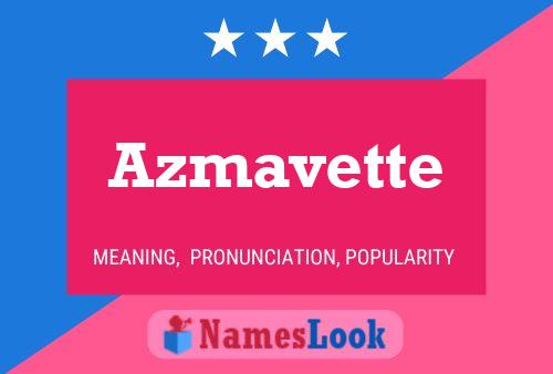 ملصق اسم Azmavette