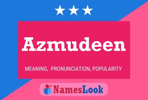 ملصق اسم Azmudeen