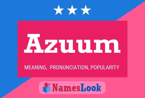 ملصق اسم Azuum