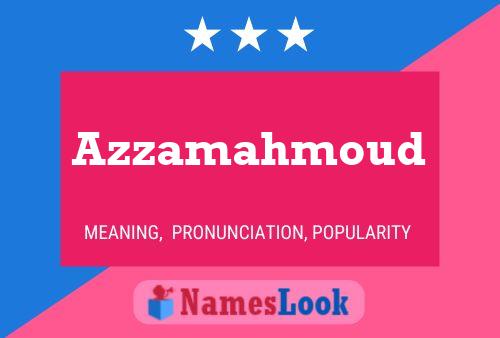 ملصق اسم Azzamahmoud