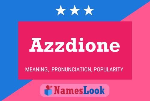 ملصق اسم Azzdione