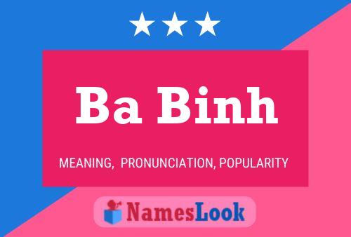 ملصق اسم Ba Binh