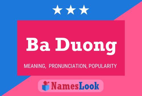 ملصق اسم Ba Duong