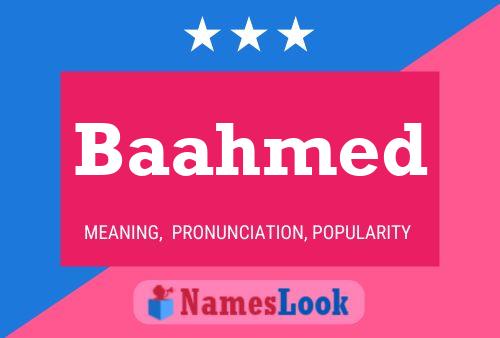 ملصق اسم Baahmed