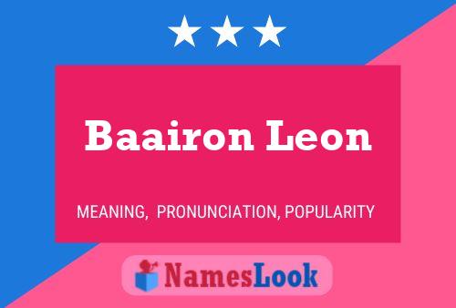 ملصق اسم Baairon Leon