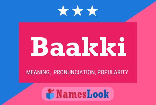 ملصق اسم Baakki