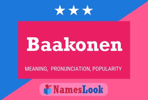 ملصق اسم Baakonen