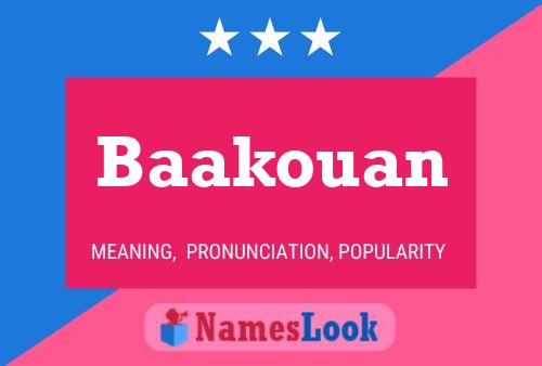 ملصق اسم Baakouan