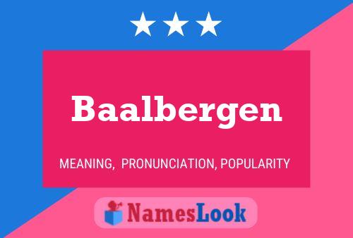 ملصق اسم Baalbergen