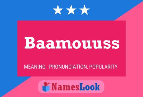 ملصق اسم Baamouuss