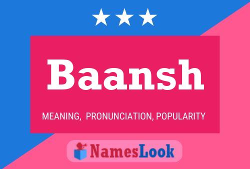 ملصق اسم Baansh