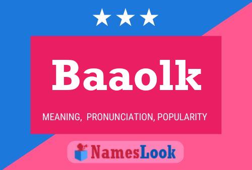 ملصق اسم Baaolk