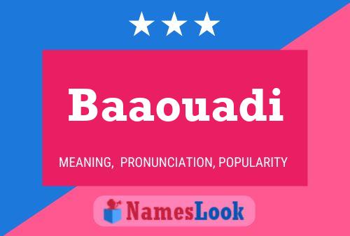 ملصق اسم Baaouadi