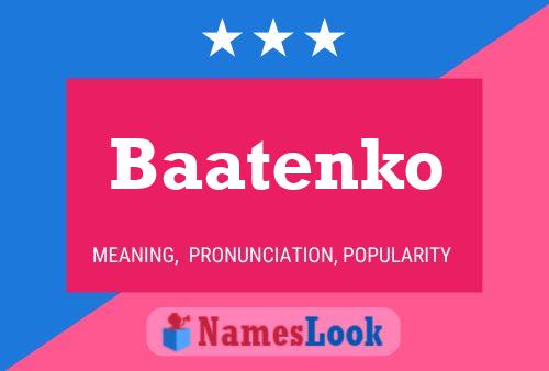 ملصق اسم Baatenko