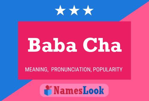 ملصق اسم Baba Cha