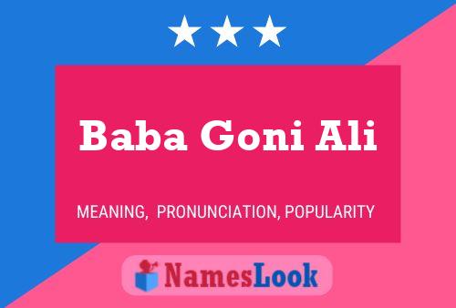 ملصق اسم Baba Goni Ali