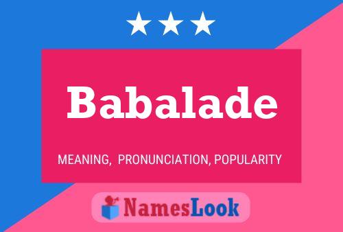 ملصق اسم Babalade