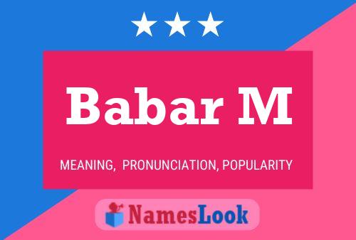 ملصق اسم Babar M