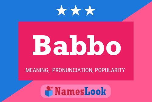 ملصق اسم Babbo