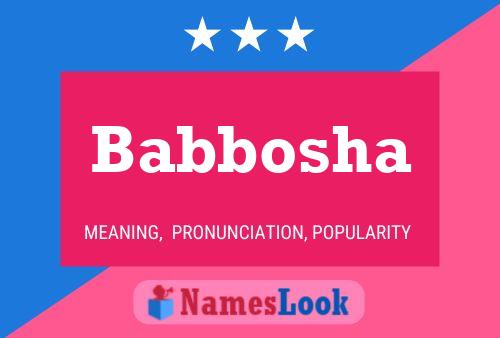 ملصق اسم Babbosha