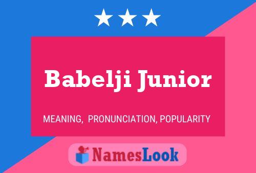 ملصق اسم Babelji Junior