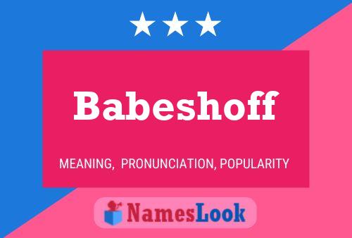 ملصق اسم Babeshoff