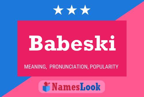 ملصق اسم Babeski